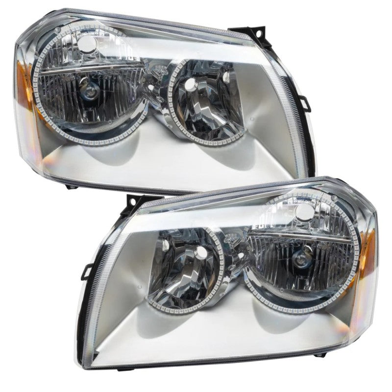 ORACLE Lighting Headlights Oracle 05-07 Dodge Magnum SMD HL - Chrome - ColorSHIFT w/ BC1 Controller