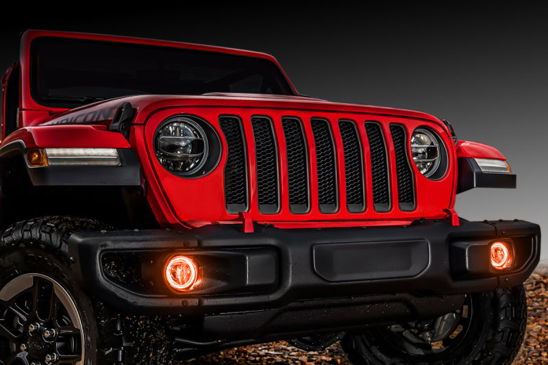 ORACLE Lighting Fog Lights Oracle Jeep Wrangler JL/Gladiator JT LED Surface Mount Fog Light Halo Kit - ColorSHIFT SEE WARRANTY