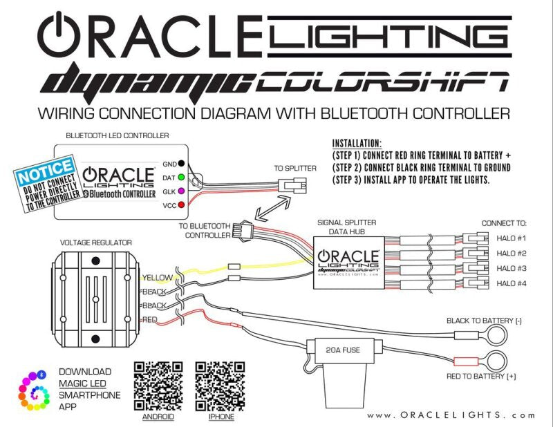 ORACLE Lighting Headlights Oracle 1621 Toyota Tacoma Dynamic RGBW Headlight DRL Upgrade Kit  ColorSHIFT Dynamic SEE WARRANTY
