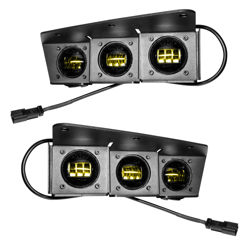 ORACLE Lighting Fog Lights ORACLE Lighting 21-22 Ford Bronco Triple LED Fog Light Kit for Steel Bumper - Yellow SEE WARRANTY