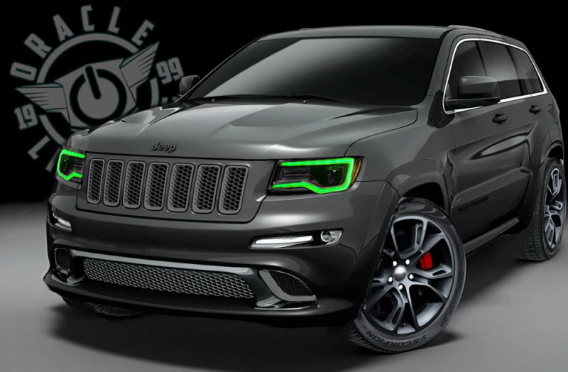 ORACLE Lighting Headlights Oracle 1421 Jeep Grand Cherokee Dynamic Headlight DRL Upgrade Kit  ColorSHIFT Dynamic SEE WARRANTY