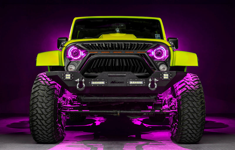 ORACLE Lighting Light Bars & Cubes ORACLE Lighting 0718 Jeep Wrangler JK Oculus 7in ColorSHIFT BiLED Projector Headlights SEE WARRANTY