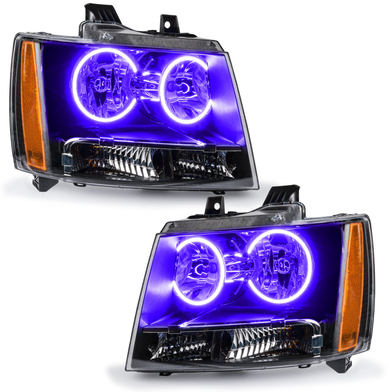ORACLE Lighting Headlights Oracle 07-13 Chevrolet Avalanche Pre-Assembed SMD Headlights - UV/Purple