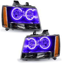 Load image into Gallery viewer, ORACLE Lighting Headlights Oracle 07-13 Chevrolet Avalanche Pre-Assembed SMD Headlights - UV/Purple
