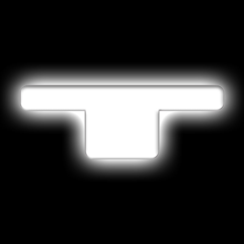 ORACLE Lighting Light Accessories and Wiring ORACLE Lighting Universal Illuminated LED Letter Badges - Matte Wht Surface Finish - T SEE WARRANTY