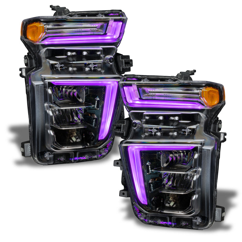 ORACLE Lighting Headlights Oracle 20-21 Chevy Silverado HD 2500/3500 RGB+W Headlight DRL Upgrade Kit - ColorSHIFT SEE WARRANTY