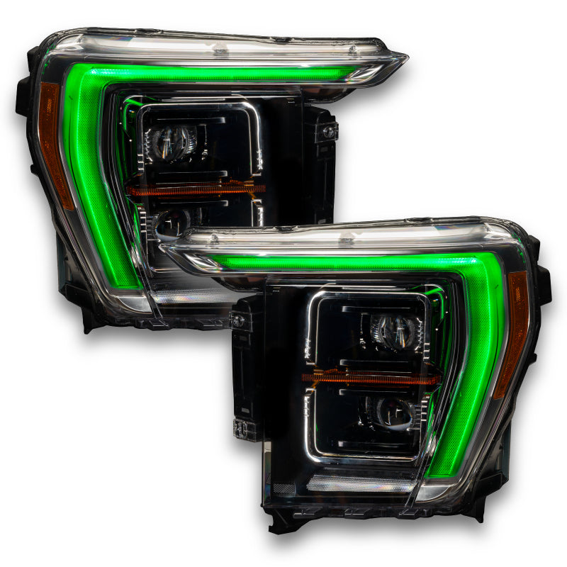 ORACLE Lighting Headlights Oracle 21-22 Ford F-150 ColorSHIFT RGB+W Headlight DRL Upgrade Kit w/ 2.0 Controller SEE WARRANTY