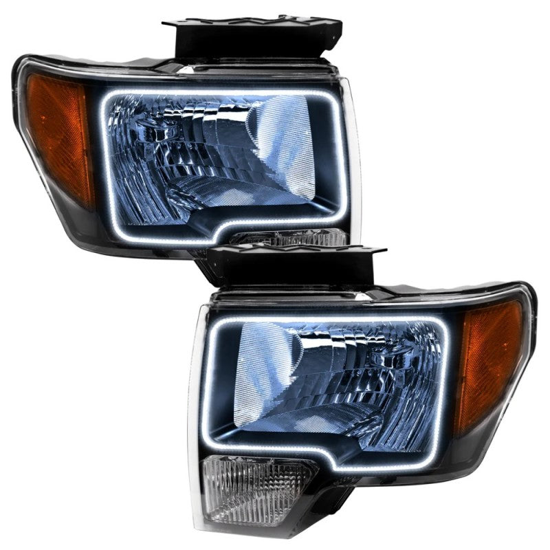 ORACLE Lighting Headlights Oracle 09-14 Ford F-150 LED HL - Black - ColorSHIFT w/ BC1 Controller