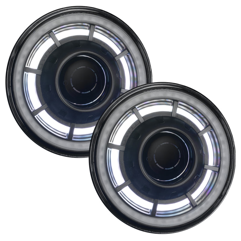 ORACLE Lighting Light Bars & Cubes ORACLE Lighting 0718 Jeep Wrangler JK Oculus 7in ColorSHIFT BiLED Projector Headlights SEE WARRANTY