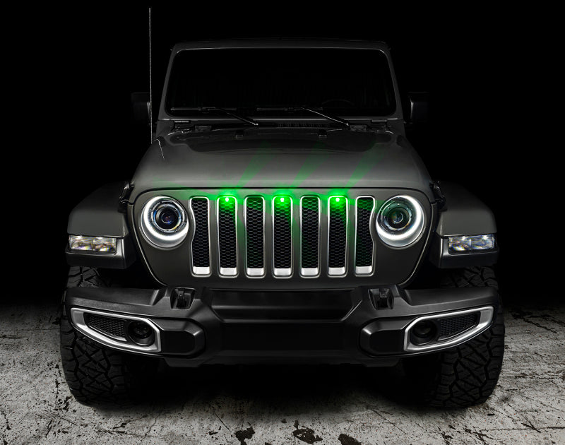 ORACLE Lighting Light Strip LED Oracle Pre-Runner Style LED Grille Kit for Jeep Wrangler JL - Green SEE WARRANTY