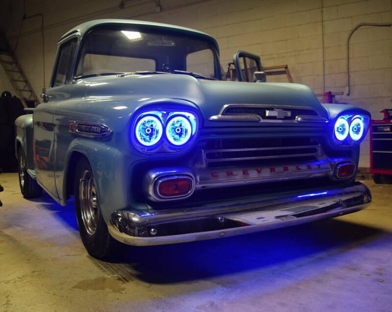 ORACLE Lighting Headlights Oracle Pre-Installed Lights 5.75 IN. Sealed Beam - Amber Halo SEE WARRANTY