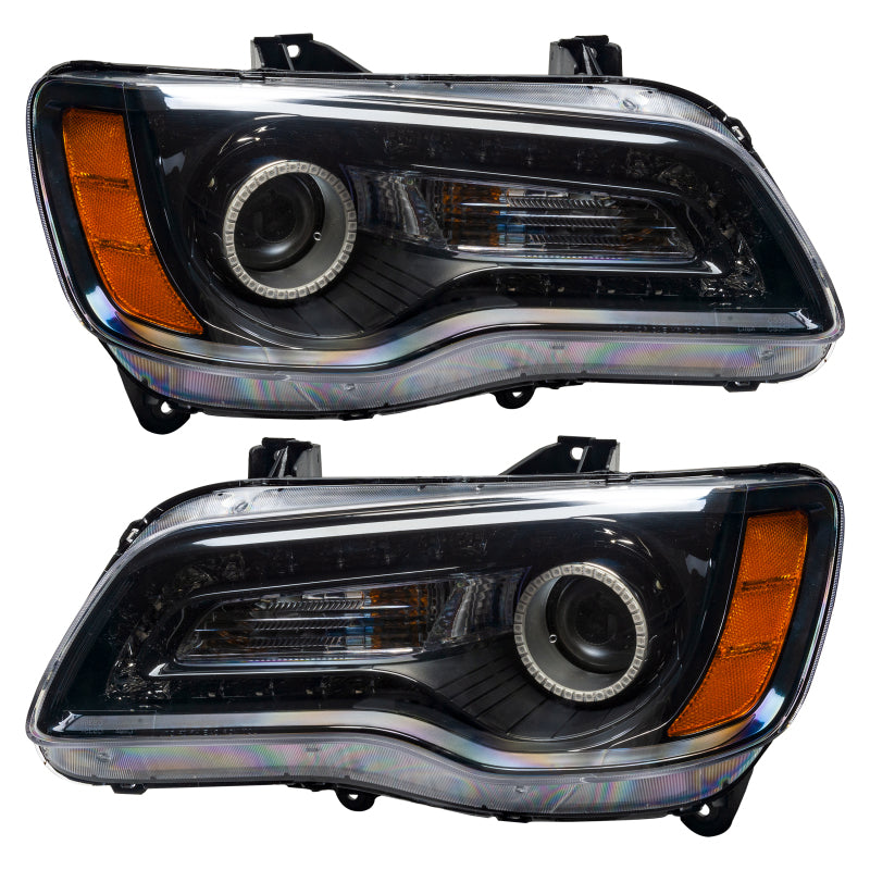 ORACLE Lighting Headlights Oracle 11-14 Chrysler 300C SMD HL - Black - NON HID - Blue