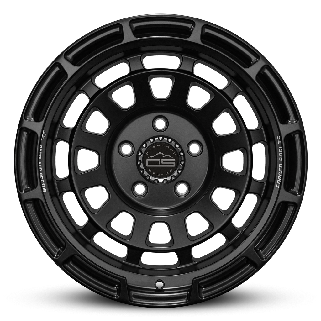 Overland Sector Badlander Forged 17x9 -18 5x127mm 71.5mm All Satin Black