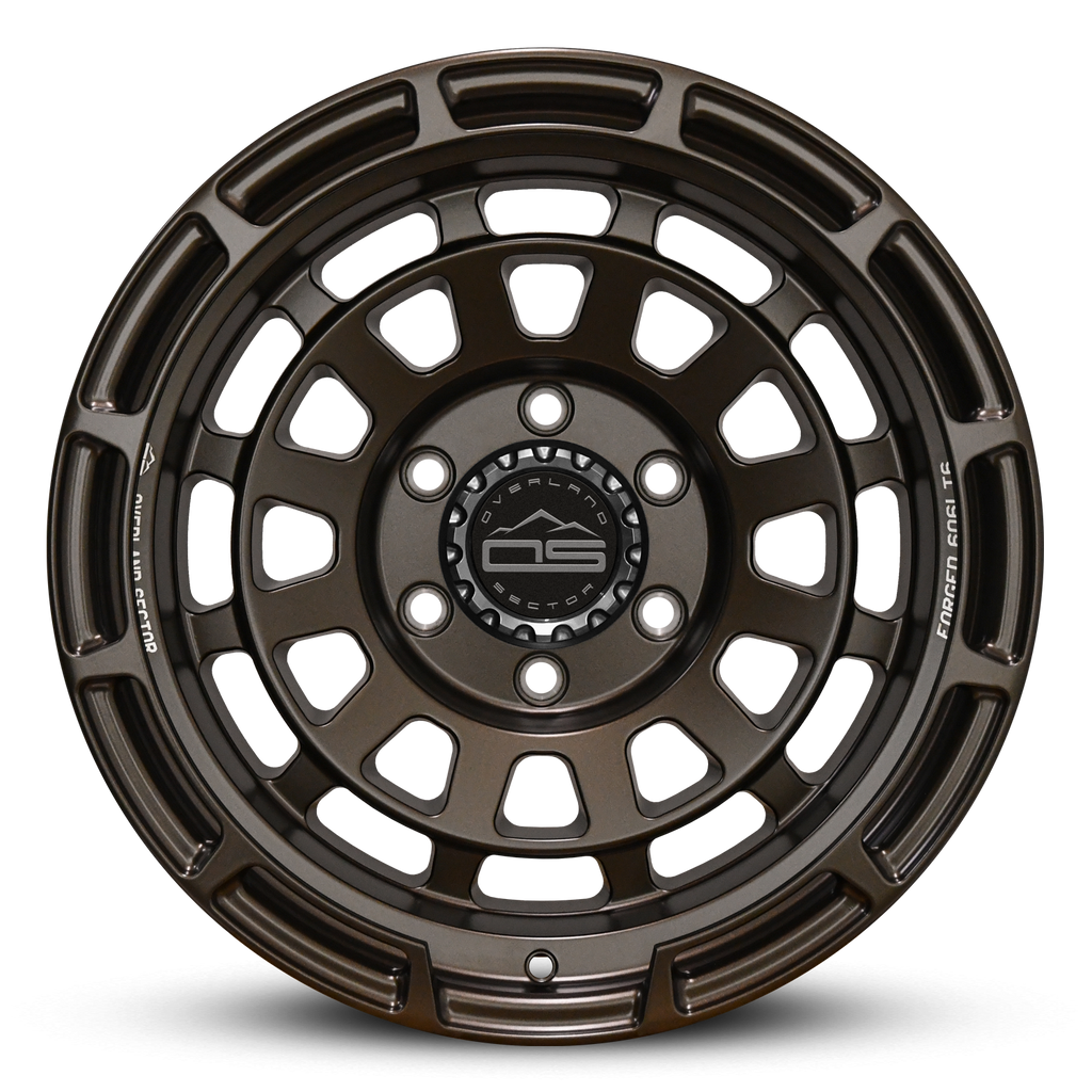 Overland Sector Badlander Forged 17x9 -12 6x139.7mm 106.1mm All Satin Mocha Bronze