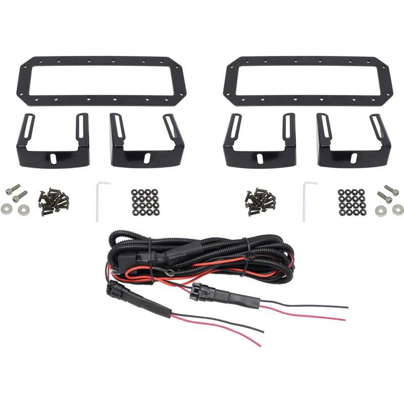 Westin HDX Flush Mount B-FORCE LED Light Kit (Set of 2) w/wiring harness - Black