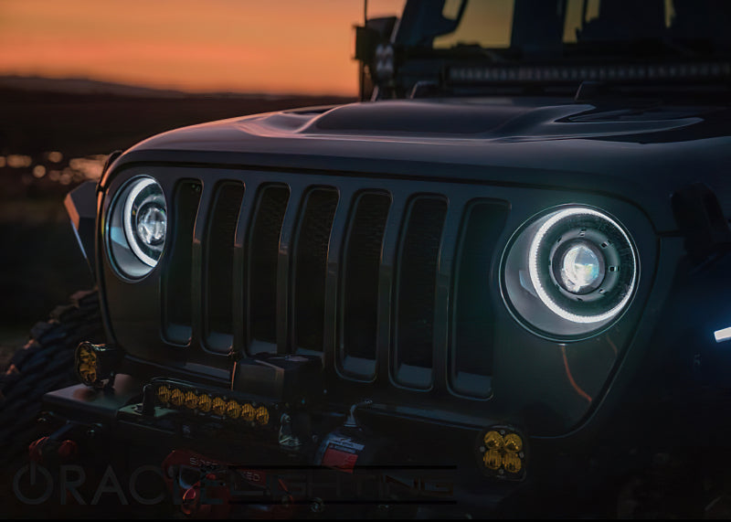 ORACLE Lighting Headlights Oracle Jeep JL/Gladiator JT Oculus Bi-LED Projector Headlights - Amber/White Switchback SEE WARRANTY