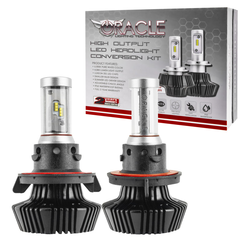 ORACLE Lighting Bulbs Oracle H13 4000 Lumen LED Headlight Bulbs (Pair) - 6000K SEE WARRANTY