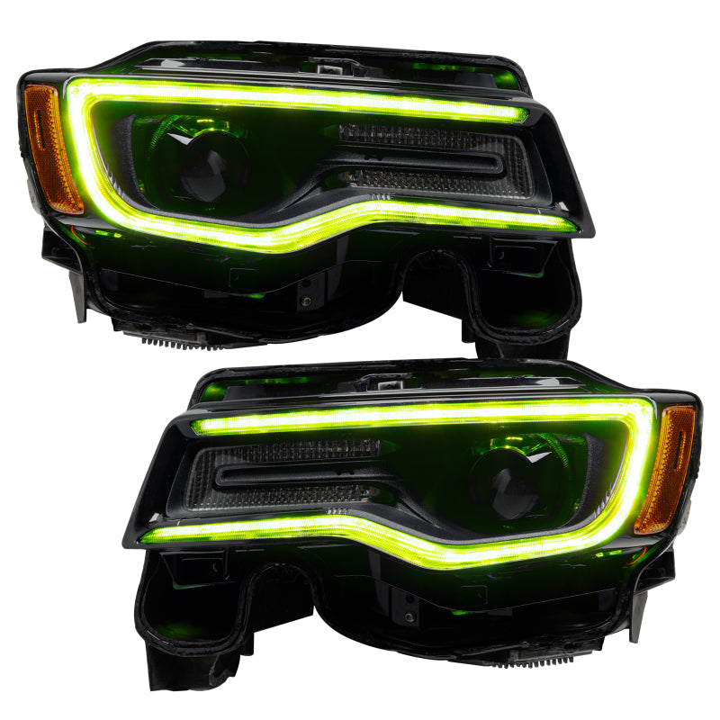 ORACLE Lighting Headlights Oracle 1421 Jeep Grand Cherokee Dynamic Headlight DRL Upgrade Kit  ColorSHIFT Dynamic SEE WARRANTY
