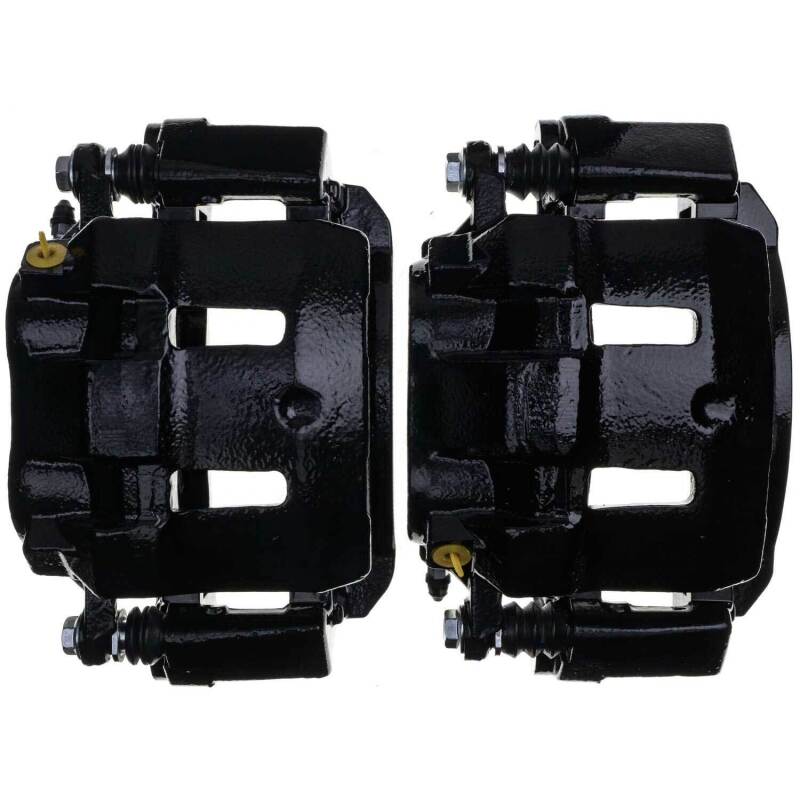 PowerStop Brake Calipers - Perf Power Stop 00-05 Ford Excursion Front Black Caliper - Pair w/Bracket