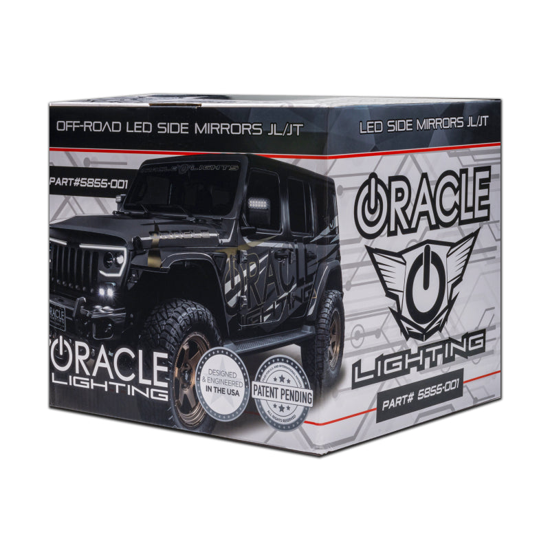 ORACLE Lighting Side Mirrors Oracle Lighting LED Off-Road Side Mirrors for Jeep Wrangler JL / Gladiator JT SEE WARRANTY