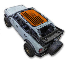 Load image into Gallery viewer, SPIDERWEBSHADE Product Orange Ford Bronco 4D Tactical Flag Solid