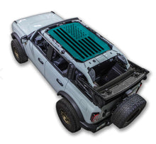 Load image into Gallery viewer, SPIDERWEBSHADE Product Teal Ford Bronco 4D Tactical Flag Solid