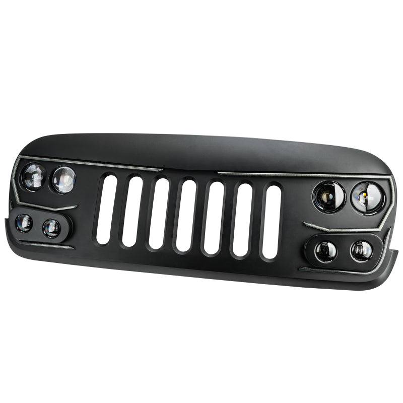 ORACLE Lighting Light Accessories and Wiring Oracle VECTOR Series Full LED Grille - Jeep Wrangler JK - NA SEE WARRANTY