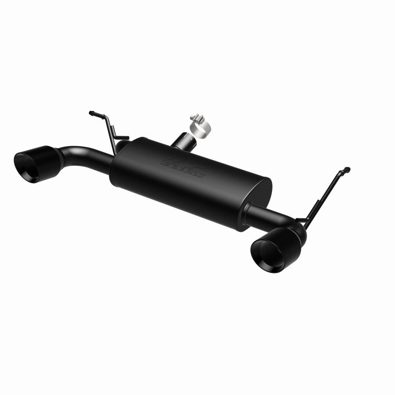 Magnaflow Axle Back MagnaFlow 07-17 Jeep Wrangler JK 3.8/3.6L Dual Split Rear Exit Black Axle-Back Exhaust
