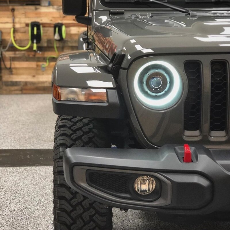 ORACLE Lighting Headlights Oracle Oculus BiLED Projector Headlights for Jeep JL/Gladiator JT  Satin Silver 5500K SEE WARRANTY