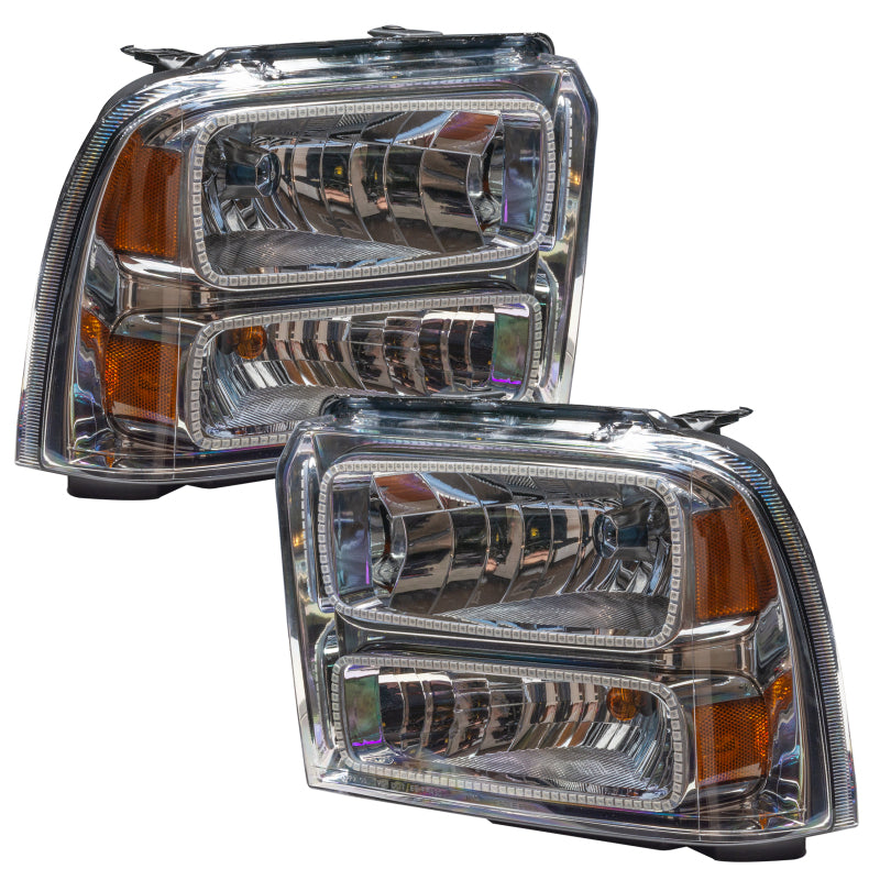 ORACLE Lighting Headlights Oracle 05-07 Ford F-250/350 SMD HL - Chrome - ColorSHIFT SEE WARRANTY