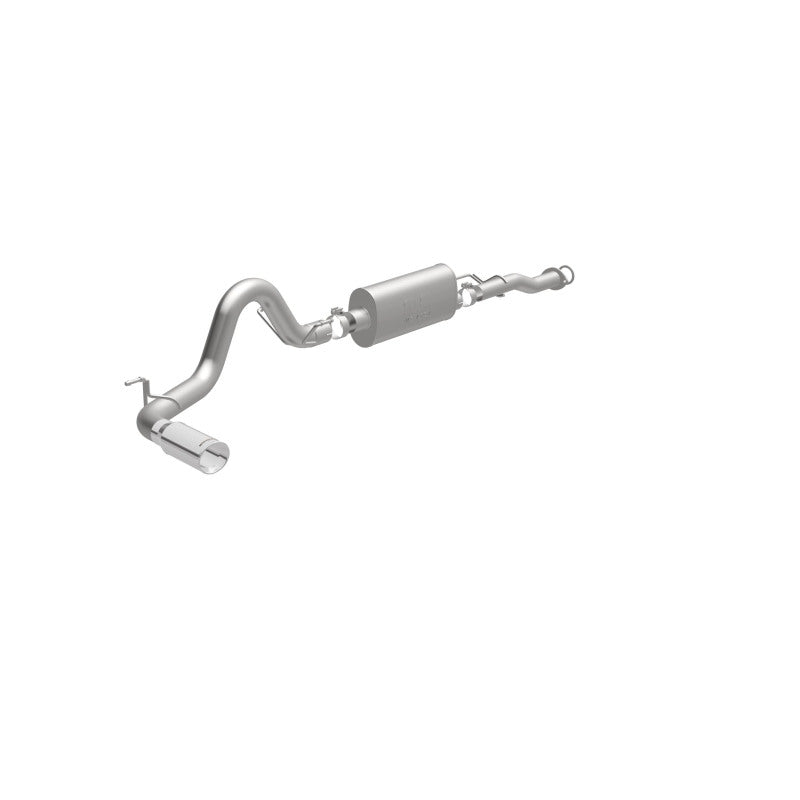 Magnaflow Catback MagnaFlow Cat-Back 2016 Toyota Tacoma 3.5L V6 SS 3in Single Pass Side Exit Rear 4in Tip