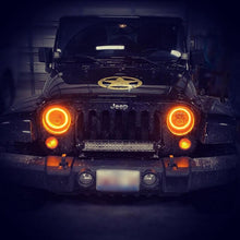 Load image into Gallery viewer, ORACLE Lighting Headlights Oracle 7in High Powered LED Headlights - Black Bezel - Dynamic - Dynamic SEE WARRANTY