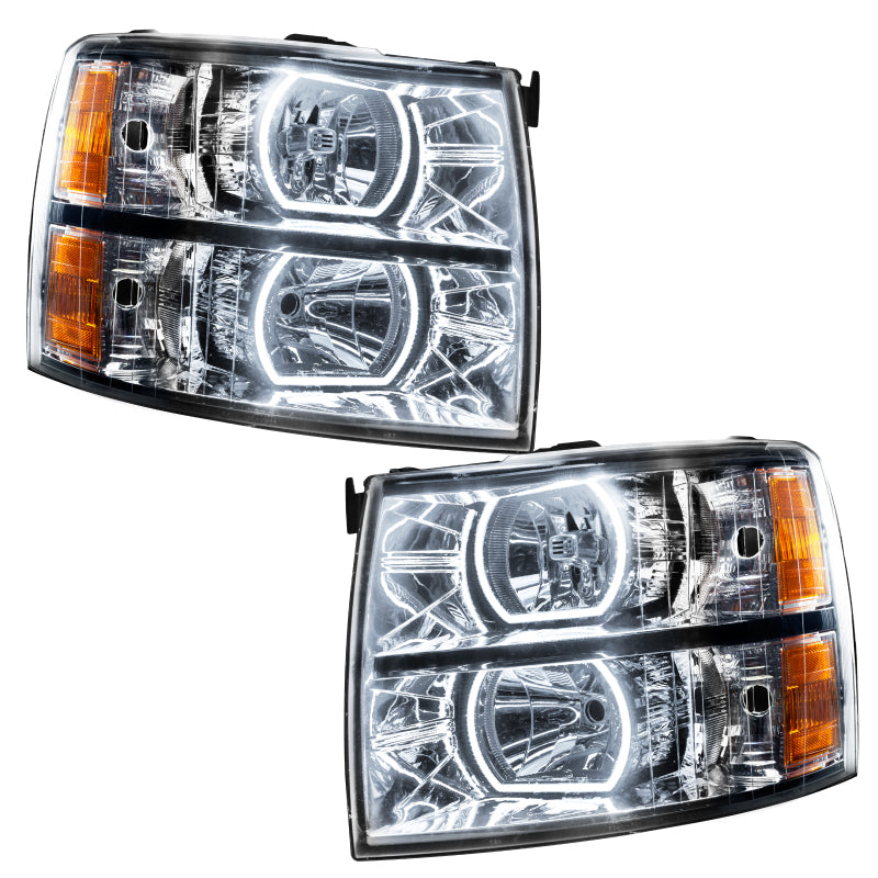 ORACLE Lighting Headlights Oracle 07-13 Chevrolet Silverado SMD HL - Square - ColorSHIFT w/ BC1 Controller SEE WARRANTY