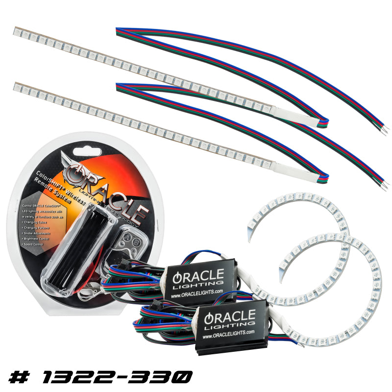 ORACLE Lighting Headlights Oracle 15-17 Ford Focus RS/ST DRL Upgrade w/ Halo Kit - ColorSHIFT SEE WARRANTY