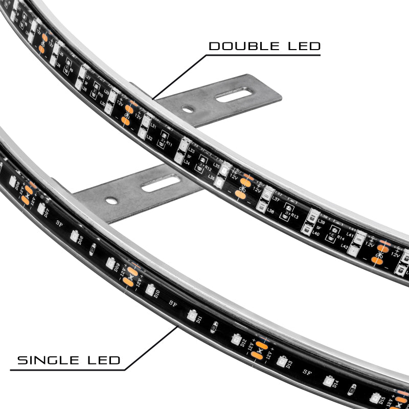 ORACLE Lighting Light Strip LED Oracle LED Illuminated Wheel Rings - Double LED - Blue SEE WARRANTY