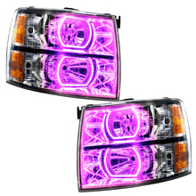 Load image into Gallery viewer, ORACLE Lighting Headlights Oracle 07-13 Chevrolet Silverado SMD HL - Square - ColorSHIFT w/ BC1 Controller SEE WARRANTY
