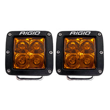 Load image into Gallery viewer, Rigid Industries Light Bars &amp; Cubes Rigid Industries D-Series Spot w/ Amber PRO Lens (Pair)