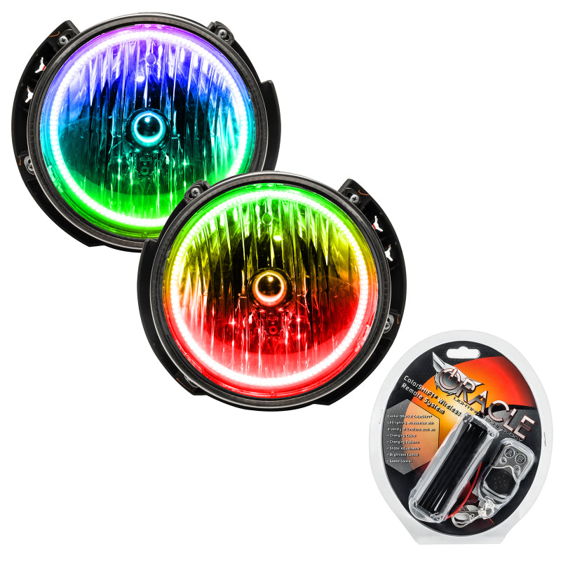 ORACLE Lighting Headlights Oracle 07-16 Jeep Wrangler JK SMD HL - ColorSHIFT w/ RF Controller SEE WARRANTY