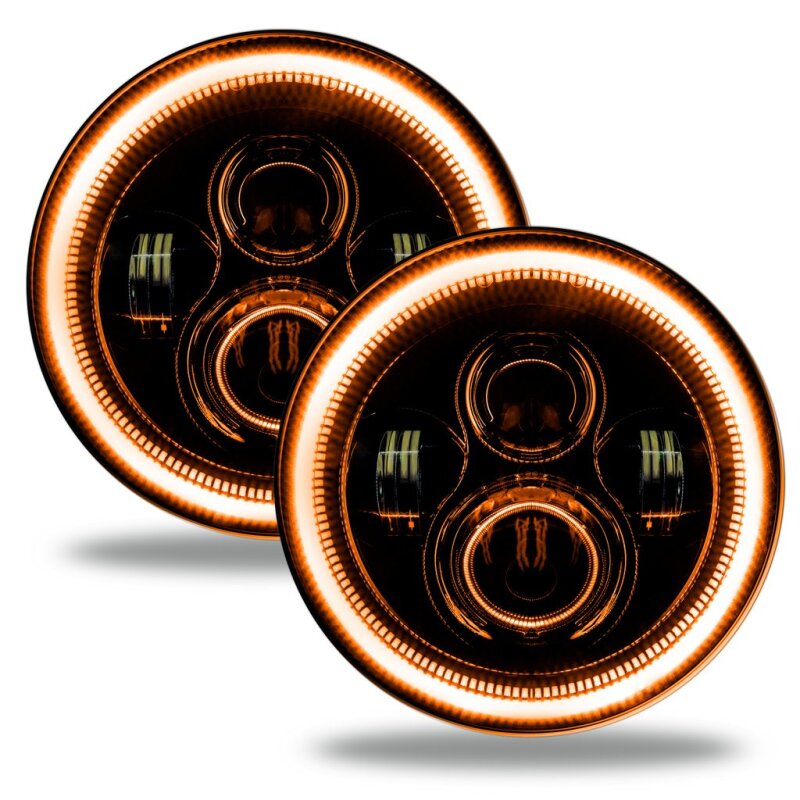 ORACLE Lighting Headlights Oracle Jeep Wrangler JL/Gladiator JT 7in. High Powered LED Headlights (Pair) - Dynamic SEE WARRANTY