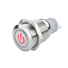 Load image into Gallery viewer, ORACLE Lighting Light Accessories and Wiring Oracle Pre-Wired Power Symbol Momentary Flush Mount LED Switch - Red