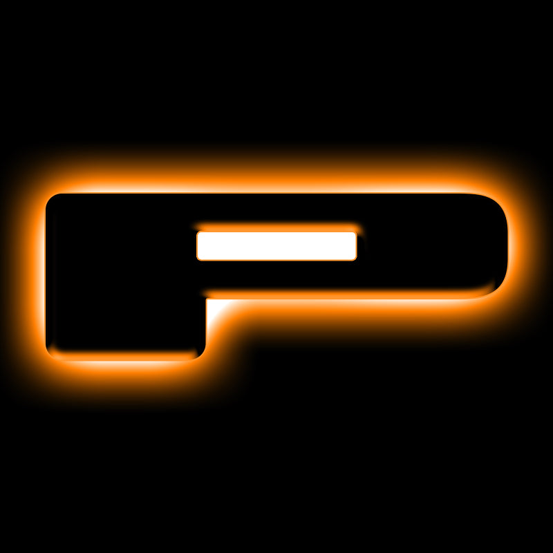 ORACLE Lighting Light Accessories and Wiring ORACLE Lighting Universal Illuminated LED Letter Badges - Matte Blk Surface Finish - P SEE WARRANTY