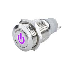 Load image into Gallery viewer, ORACLE Lighting Light Accessories and Wiring Oracle Pre-Wired Power Symbol Momentary Flush Mount LED Switch - UV/Purple