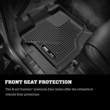 Load image into Gallery viewer, Husky Liners Floor Mats - Rubber Husky Liners 11-15 Ford F-250/F-350 SuperCab X-Act Contour Black 2nd Row Floor Liners