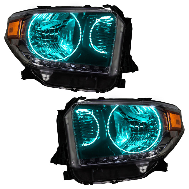 ORACLE Lighting Headlights Oracle 14-17 Toyota Tundra SMD HL - Dual Halo Kit - ColorSHIFT w/ BC1 Controller