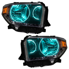 Load image into Gallery viewer, ORACLE Lighting Headlights Oracle 14-17 Toyota Tundra SMD HL - Dual Halo Kit - ColorSHIFT w/ BC1 Controller