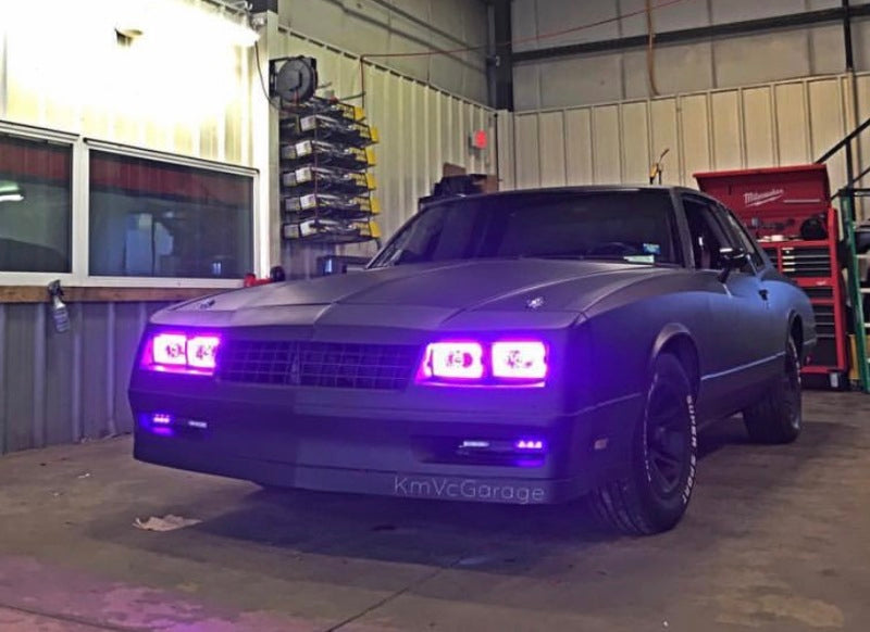 ORACLE Lighting Headlights Oracle Pre-Installed Lights 4x6 IN. Sealed Beam - Red Halo SEE WARRANTY