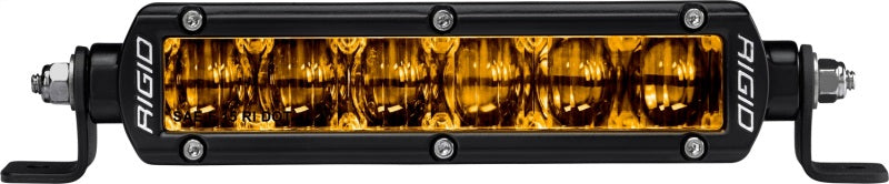 Rigid Industries Light Bars & Cubes Rigid Industries 6in SR-Series Pro Dot / SAE Fog Lights (Pair) - Selective Yellow