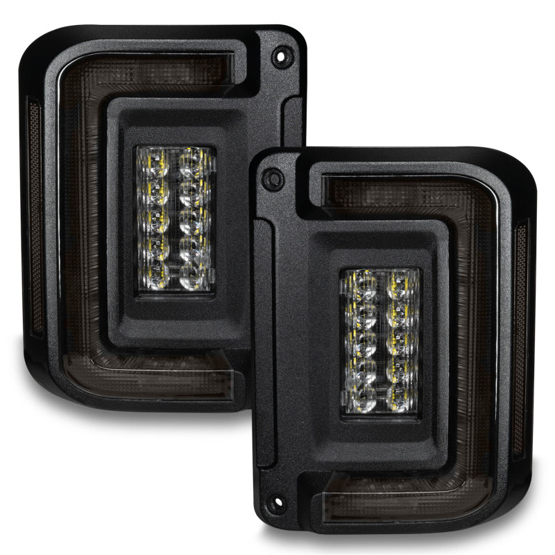 ORACLE Lighting Tail Lights Oracle 07-17 Jeep Wrangler JK Flush Mount LED Tail Lights - Tinted