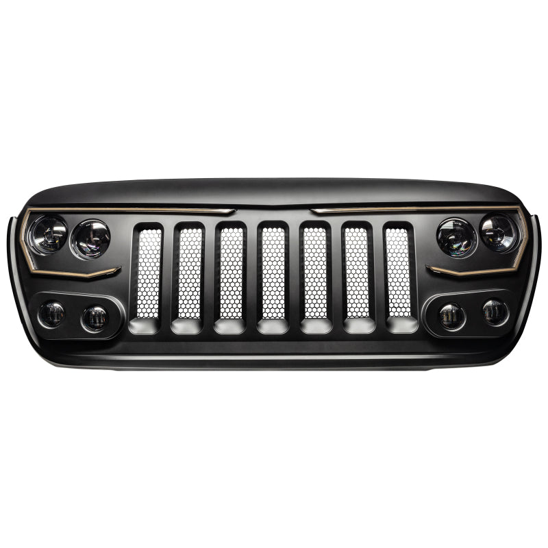 ORACLE Lighting Light Accessories and Wiring Oracle VECTOR Series Full LED Grille - Jeep Wrangler JL/JT - NA SEE WARRANTY