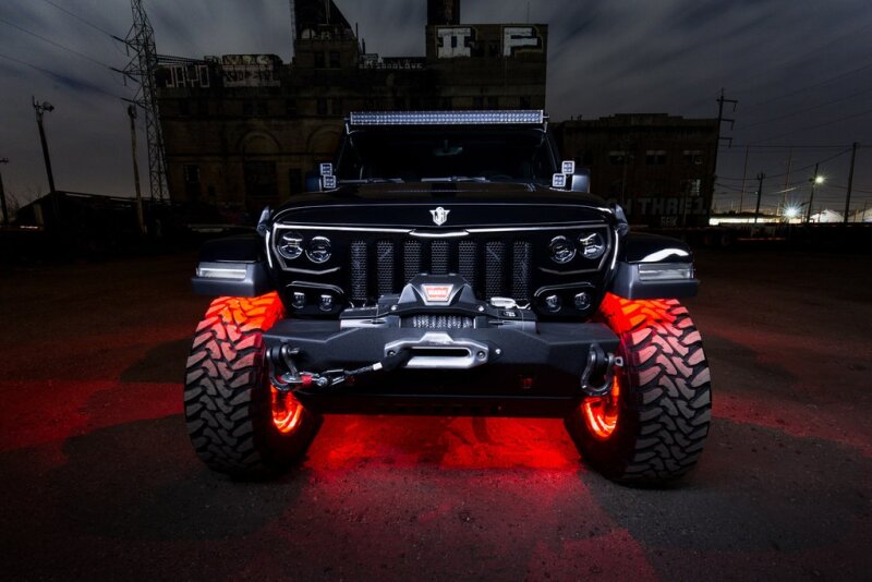 ORACLE Lighting Light Accessories and Wiring Oracle VECTOR Series Full LED Grille - Jeep Wrangler JL/JT - NA SEE WARRANTY